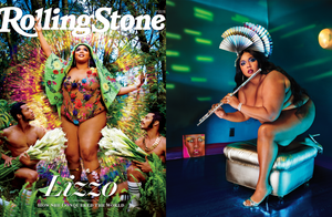 Just for the Fans—Lizzo Charts New Territory in Bijou Van Ness Custom Headpieces for Rolling Stone
