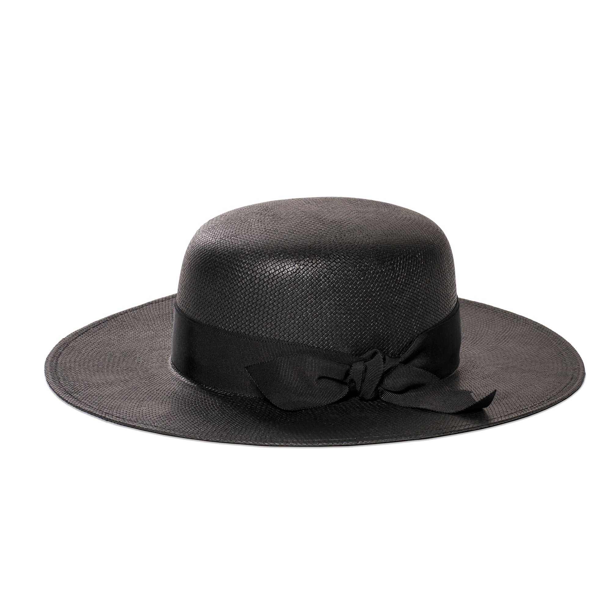 Bijou Van Ness, Heiress, black hat Bijou Van Ness + The Heiress Velvet Ribbon Hat main image 3